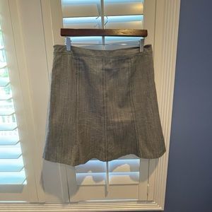 Charcoal grey and white peplum skirt WHBM - 10